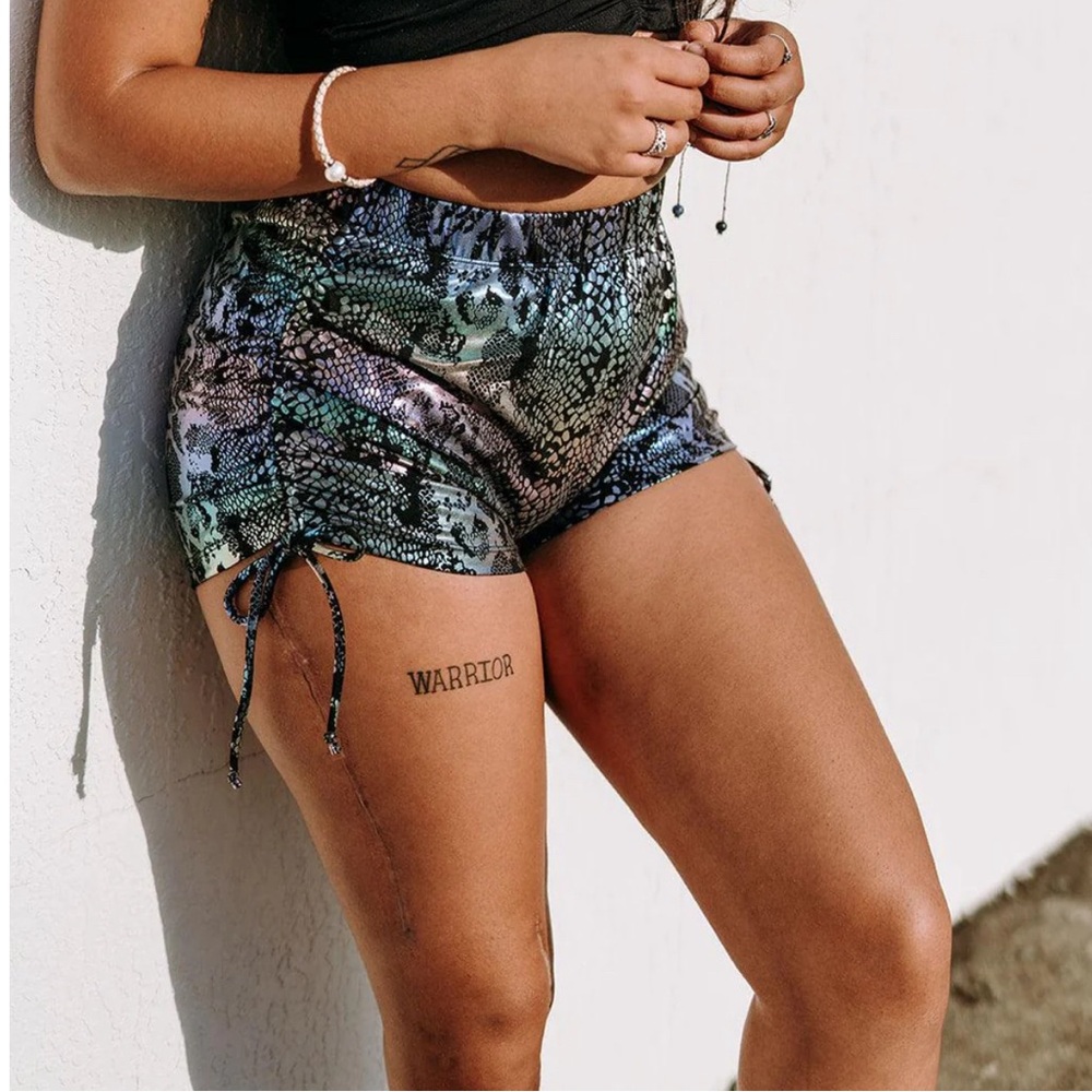 Werk multicolored string shorts